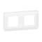 Plaque de finition horizontale Mosaic pour 2x2 modules blanc