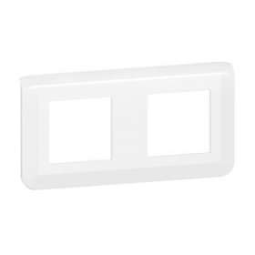 Plaque de finition horizontale Mosaic pour 2x2 modules blanc|Legrand-LEG078804L