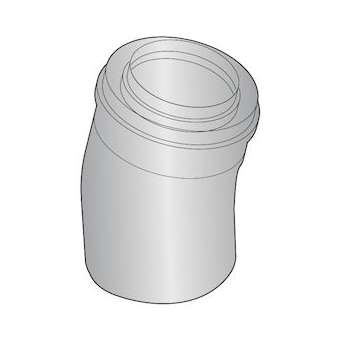 Coude à 15DEG en PPS D 60/100 mm (2 pièces)|De Dietrich-DDQ84887687