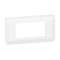 Plaque de finition horizontale Mosaic pour 4 modules blanc