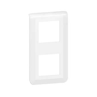 Plaque de finition verticale Mosaic pour 2x2 modules blanc|Legrand-LEG078822L