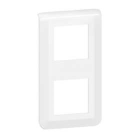 Plaque de finition verticale Mosaic pour 2x2 modules blanc|Legrand-LEG078822L