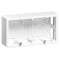Cadre saillie prof.40mm Mosaic pour 4, 5 ou 2x2 modules horizontal - blanc