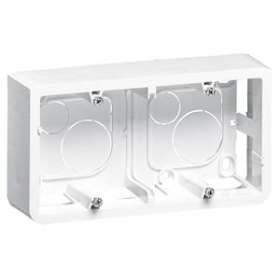 Cadre saillie prof.40mm Mosaic pour 4, 5 ou 2x2 modules horizontal - blanc|Legrand-LEG080285