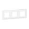 Plaque de finition horizontale Mosaic pour 3x2 modules blanc
