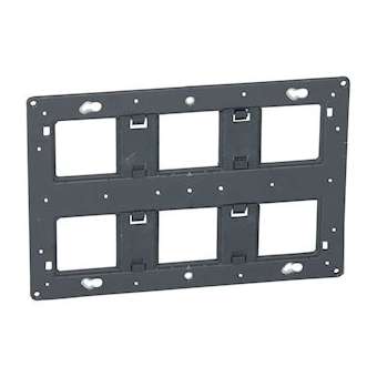 Support à vis Mosaic, Céliane ou Soliroc pour 2x3 postes ou 2x6 à 8 modules|Legrand-LEG080266