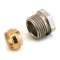 Raccord à compression pour tube métallique M1/2-14 finition nickelé