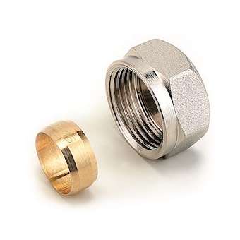 Raccord à compression pour tube de liaison chromé 439T M22-15|Comap-CMP823415