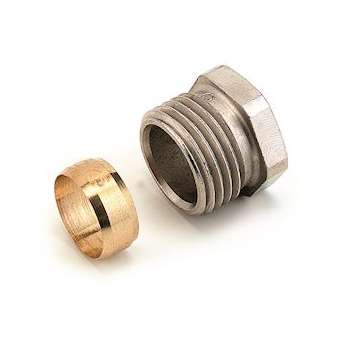 Raccord à compression pour tube de liaison chromé 439T M1/2-15|Comap-CMP824402