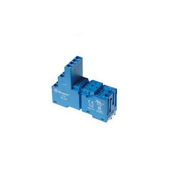 Support 10A 250V série 5534, bleu, étrier métal, bobine et contacts séparés|Finder-FID9404SMA