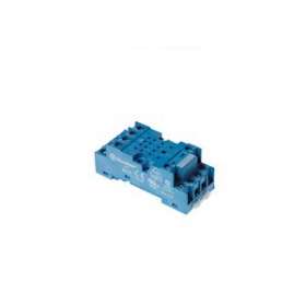 Support 10A 250V série 5534, bleu, étrier métal, à vis|Finder-FID9474SMA