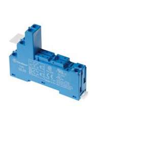 Support 10A 250V séries 4051,4052,4061, bleu, étrier plastiq,à cage,pinning 5mm|Finder-FID9505SPA
