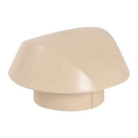 Chapeau ventilation sans/moust. d.100 sable|Nicoll-NCLVVS10S