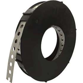 Bande perforée droite 12 mm x 0.7 mm x 10 m acier zingué|Bizline-BIZ710590