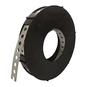 Bande perforée droite 12 mm x 0.7 mm x 10 m acier zingué|Bizline-BIZ710590