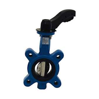 VANNE PAPILLON OREILLES TARAUDEES PAPILLON FONTE MANCHETTE EPDM DN100|Adg-AF9481T-100