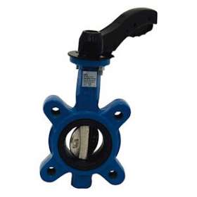 VANNE PAPILLON OREILLES TARAUDEES PAPILLON FONTE MANCHETTE EPDM DN50|Adg-AF9481T-50