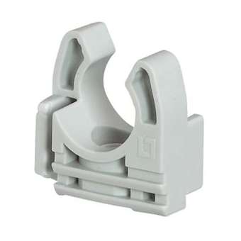 Lyre grise pour tube IRL D32mm avec fixation des tubes par simple clipsage|Legrand-LEG031363