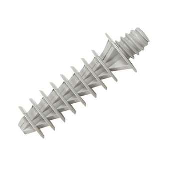 Cheville à visser grise RAL7035 pour perçage D8mm et tête filetée D6,6mm pas 1|Legrand-LEG031882