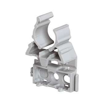 Lyre grise pour tube IRL D16mm avec fixation par cloueur type Pulsa 700E|Legrand-LEG031370