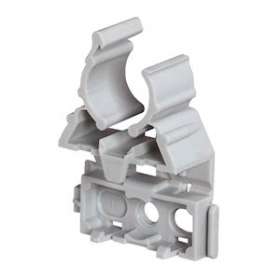 Lyre grise pour tube IRL D16mm avec fixation par cloueur type Pulsa 700E|Legrand-LEG031370