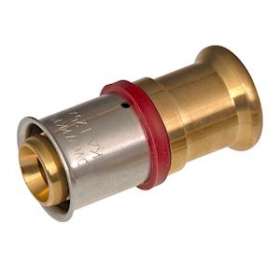 VSH MultiPress bronze raccord droit XPress FF 25x22|Aalberts Integrated Piping Systems BV-IPH3824337