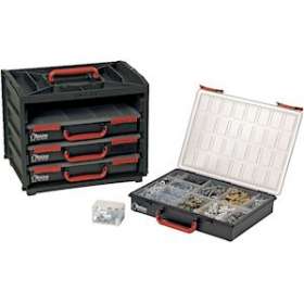 Boîte de rangement 4 mallettes 376 x 265 x 310 mm|Bizline-BIZ700220