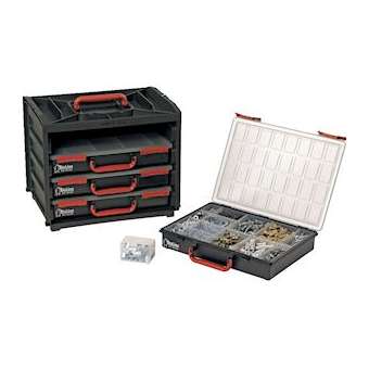 Boîte de rangement 4 mallettes 376 x 265 x 310 mm|Bizline-BIZ700220