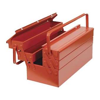 Caisse à outils métal 450 x 200 x 200 mm|Bizline-BIZ700107