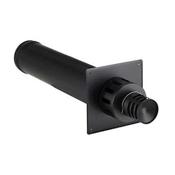 TERMINAL HORIZ. REG 80-130 PGI Couleur: NOIR GRA - RAL 9030 STHR 80/130 PGI|Poujoulat-PJT370807839030