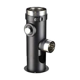 SUPP SOL REGLABLE 80/130 PGI Couleur: NOIR9030 - RAL 9030 SSR 80/130 PGI|Poujoulat-PJT370805089030