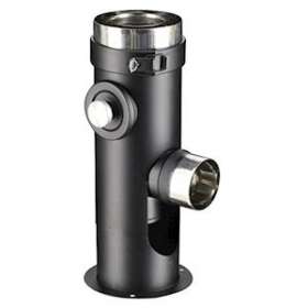 SUPP SOL REGLABLE 80/130 PGI Couleur: NOIR9030 - RAL 9030 SSR 80/130 PGI|Poujoulat-PJT370805089030