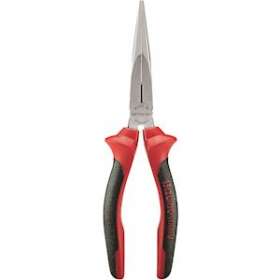 Pince à becs demi-ronds longs droits 200 mm isolée 1000 V|Bizline-BIZ790031