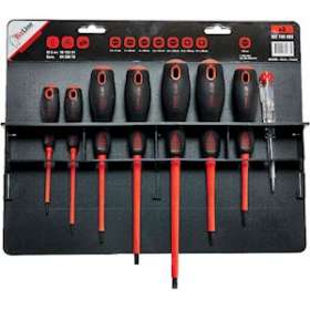 Kit de 7 tournevis isolés 1000 V avec tournevis testeur|Bizline-BIZ700093