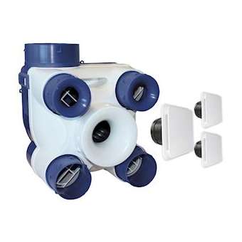 Kit VMC standard, pour l'habitat pavillonnaire du T1 au T7 jusqu'à 4 sanitaires|S&P France ( Unelvent )-UNE604141