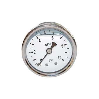 MANOMETRE 50 AXIAL 10 BAR - 1/4 M G A BAIN DE GLYCERINE|Thermador-TMRMA10G