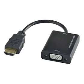 Convertisseur HDMI M vers VGA F - Full HD 1080p vers 1600x1200p - 0m15|Erard-EAD7966