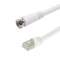 Cordon Balun actif F M / RJ45 M - impédance 100 en 75 Ohms - 0m30