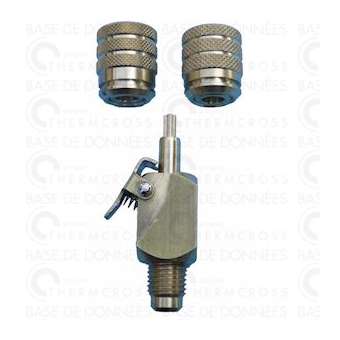 Vendu avec 2 diamètres raccord M1/4' x F5/16' SAE + M1/4' x F1/4' SAE|Diff-VLL905051