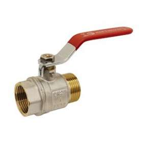VANNE MALE/FEMELLE LAITON LEV.PLAT ROUGE 3/4'|Adg-AF9205-20