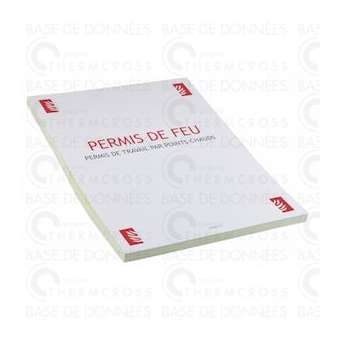 Formulaire 'permis de feu' format A4|Diff-VLL904353
