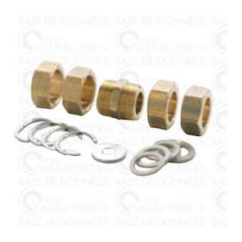 Kit raccordement 2 flexibles RAPID DN16|Diff-VLL111511