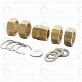 Kit raccordement 2 flexibles RAPID DN16|Diff-VLL111511