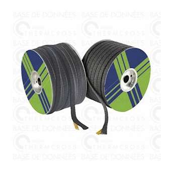 Joint adhésif noir TEXTAPE 12x3mm bobine 100m|Diff-VLL150578