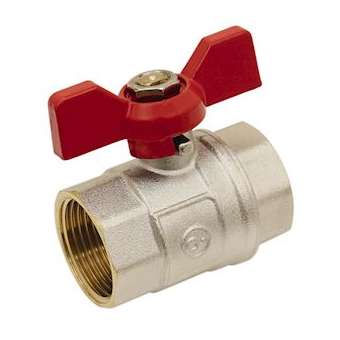 VANNE F/F LAITON MANETTE PAPILLON 1/2'|Adg-AF9204P-15