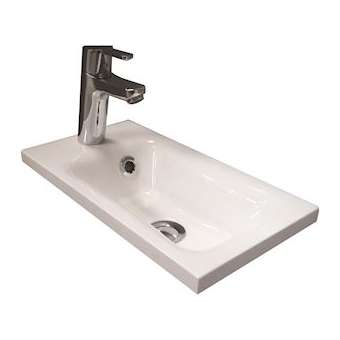 Plan vasque résine de synthèse SLIM ESPACE WC L400 - 1 cuve - P220|Neoform industries sas-UIDA2358183