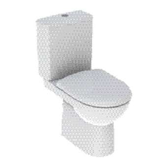 Pack WC au sol Renova SH,Rimfree, cuvette carénée, abat fermeture ral et déclips|Geberit-GBR501.856.00.1