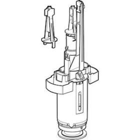 Mécanisme chasse Geberit réservoir apparent AP128, rinçage double touche|Geberit-GBR243.634.00.1