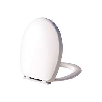 Abattant ORLY 2 blanc polypropylène 1,25kg. Vendue en sachet.|Dubourgel grange-DBGABO2DBLSAC