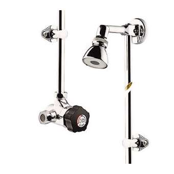 Mitigeur alpa bouton noir pomme orientable|Presto-PSR35901